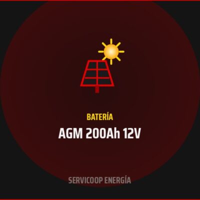 Batería AGM 200Ah 12V