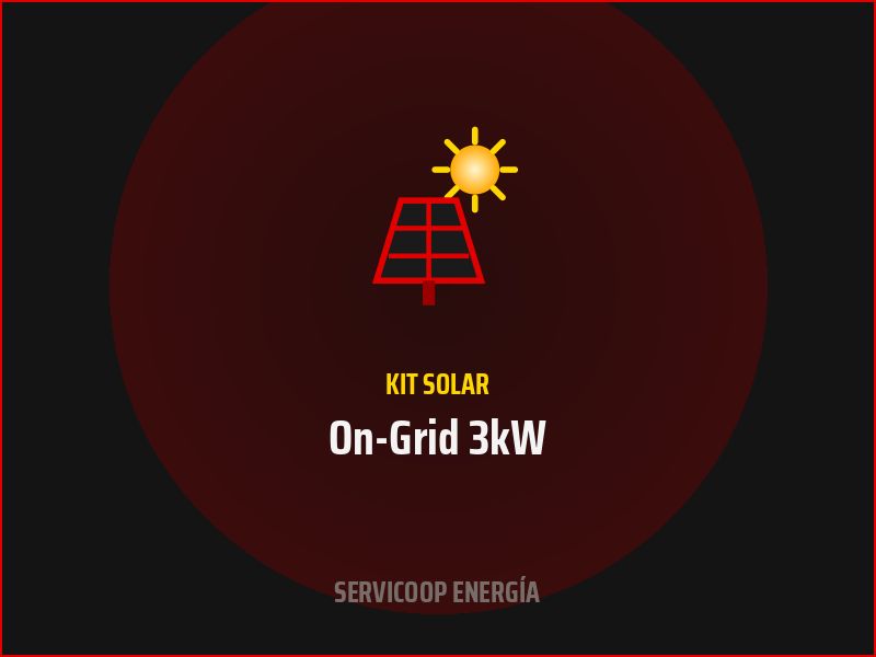 Kit Solar On-Grid 3kW Completo